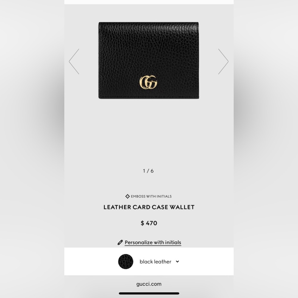 Gucci petite marmont miniwallet with box